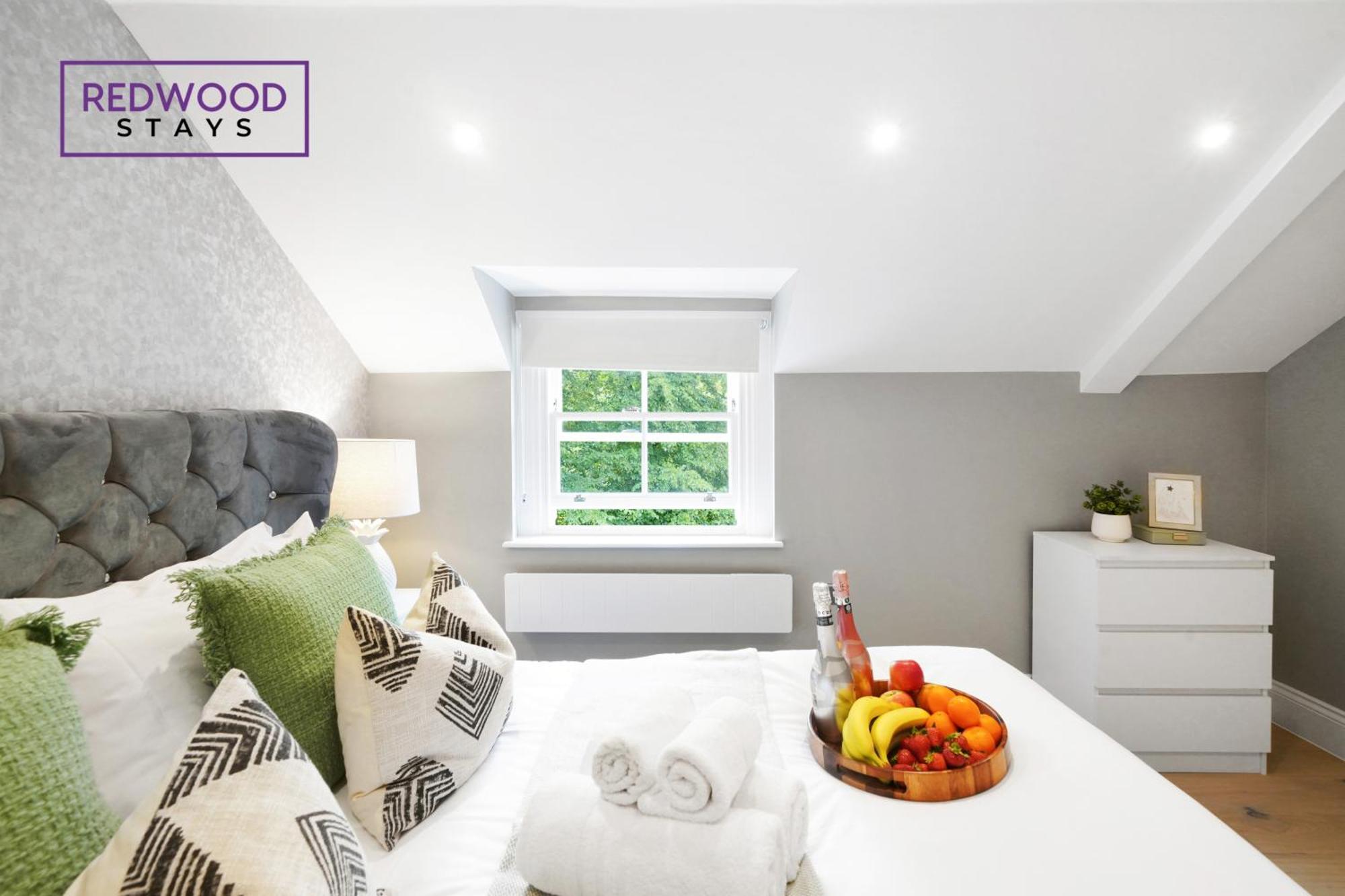 Top Quality 2 Bed 1 Bath Apartments For Contractors By Redwood Stays Reading Exteriör bild